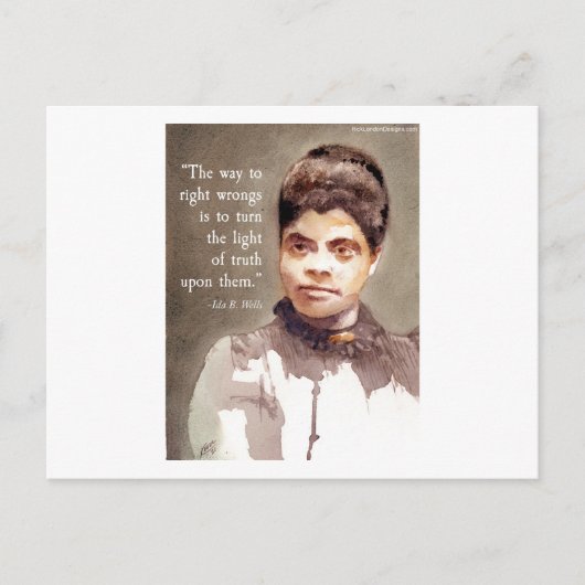 Ida B ウェルズと"真実"の引用 ポストカード (正面)