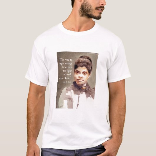 Ida B ウェルズと"真実"の引用 Tシャツ (正面)