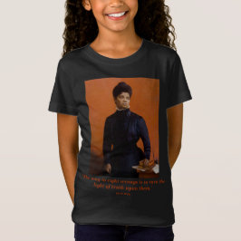 Ida B. Wellsの人権選挙権のリーダーの引用文 Tシャツ