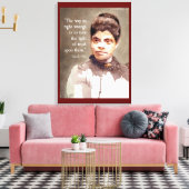 Ida B Wells と"正義と不正義"の引用 キャンバスプリント (インサイチュ (リビング))
