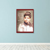 Ida B Wells と"正義と不正義"の引用 キャンバスプリント (インサイチュ (ウッドフロア))