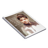 Ida B Wells と「正義と不正義」の引用 ノートブック (右側)