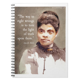 Ida B Wells と「正義と不正義」の引用 ノートブック