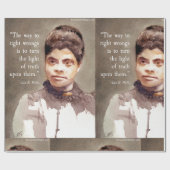 Ida B Wells 引用符 ベビー ラッピングペーパー (フラット)