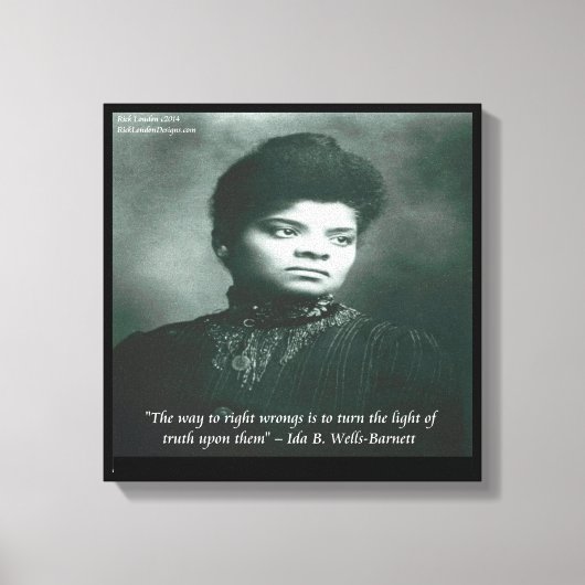 Ida B Wells 真実を求めて キャンバスプリント (正面)