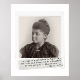 Ida B. Wells Quote - Great Black Women in History ポスター