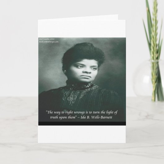 Ida B Wells & Truth 引用句 カード (正面)