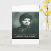 Ida B Wells & Truth 引用句 カード (黄色い花)
