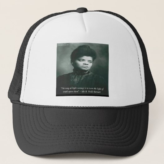 Ida B Wells & Truth 引用句 キャップ (正面)