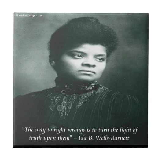 Ida B Wells & Truth 引用句 タイル (正面)
