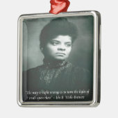 Ida B Wells & Truth 引用句 メタルオーナメント (左)