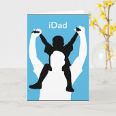 iDadのおもしろいな父の日カード カード (黄色い花)