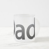 iDadのコーヒー・マグ フロストグラスマグカップ (正面右)