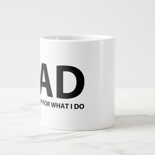 "iDAD" 20ozコーヒーマグ ジャンボコーヒーマグカップ (正面)