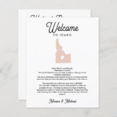 IDAHOレター&旅程ANY COLORへようこそ (正面/裏面)