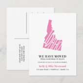 IDAHO新しいアドレスを移動しました新しいホーム ポストカード (正面/裏面)