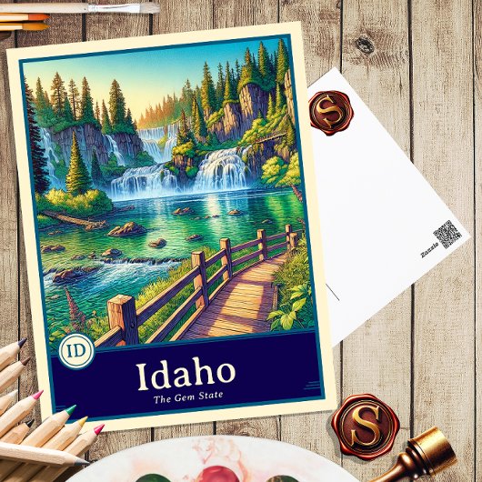 Idaho | Anime Style Cel Shaded Postcard ポストカード