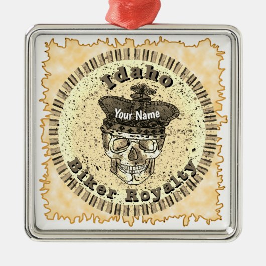 Idaho Biker  メタルオーナメント (正面)