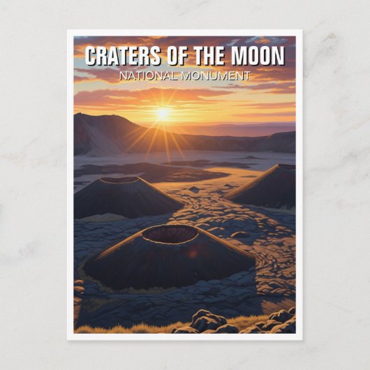 Idaho Craters of the Moon National Monument ポストカード (正面)