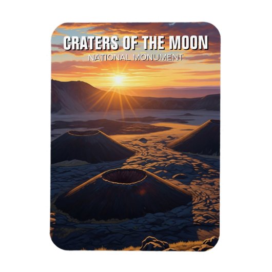 Idaho Craters of the Moon National Monument マグネット (縦)