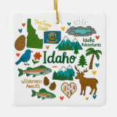 Idaho Custom Family Trip Keepsake Christmas セラミックオーナメント (正面)