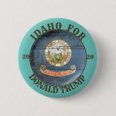 Idaho for Donald Trump 2020 缶バッジ (正面)