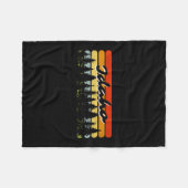 Idaho Forest Sunset Trees Cabin Theme Souvenir  フリースブランケット (正面(横))