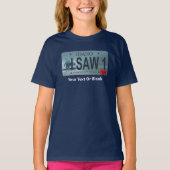 Idaho "I Saw 1" Sasquatch License Plate Tシャツ (正面)