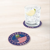 Idaho, Idaho USA, Idaho sticker ラウンドペーパーコースター (インサイチュ)