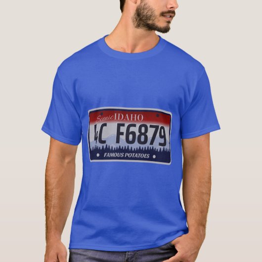 Idaho License Plate Tシャツ (正面)