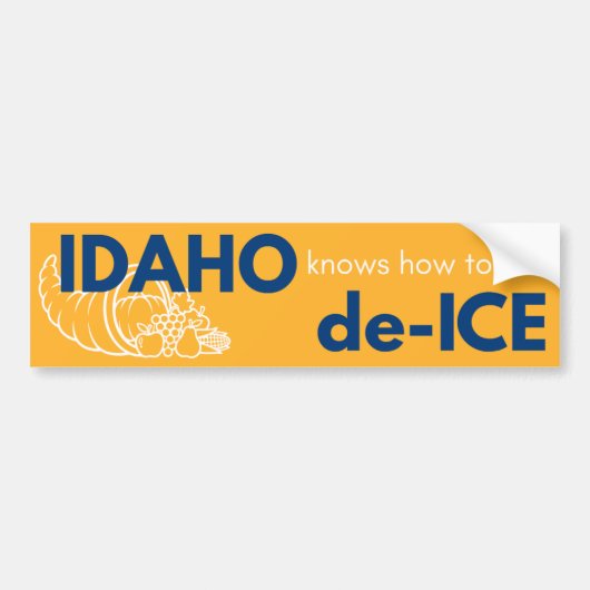 Idaho political bumper sticker バンパーステッカー (正面)