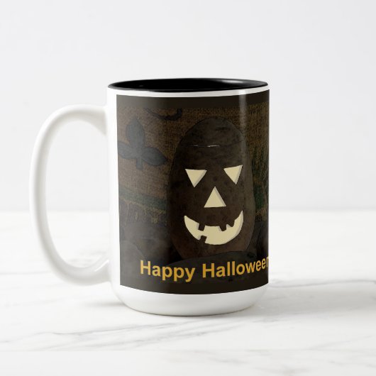Idaho Potato Tato'lantern Two-Tone Coffee Mug ツートーンマグカップ (左)