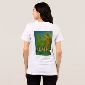 Idaho State Art T-Shirt - トライブレンドTシャツ (裏面全面)
