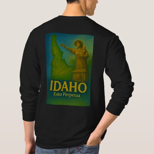 Idaho State Art T-Shirt - Tシャツ (裏面)