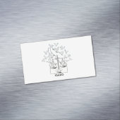 Idaho State Map with Justice Scales and Peace Dove マグネット名刺 (インサイチュ)