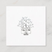 Idaho State Map with Justice Scales and Peace Dove 予約カード (正面)