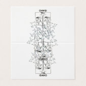 Idaho State Map with Justice Scales and Peace Dove 名刺 (外部フラット)