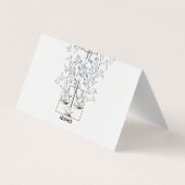 Idaho State Map with Justice Scales and Peace Dove 名刺 (裏面)