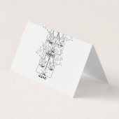 Idaho State Map with Justice Scales and Peace Dove 名刺 (正面)