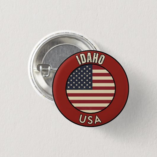 Idaho United States 缶バッジ (正面&裏面)