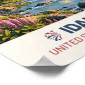 Idaho USA – Vintage Travel Poster ポスター (角)