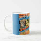 Idaho Vintage Postcard コーヒーマグカップ (左)