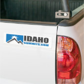 Idahosummits.comのバンパーステッカー バンパーステッカー (トラック上)