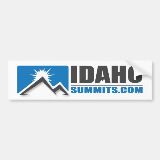 Idahosummits.comのバンパーステッカー バンパーステッカー (正面)