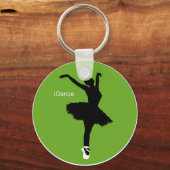 iDance （緑） キーホルダー (正面)