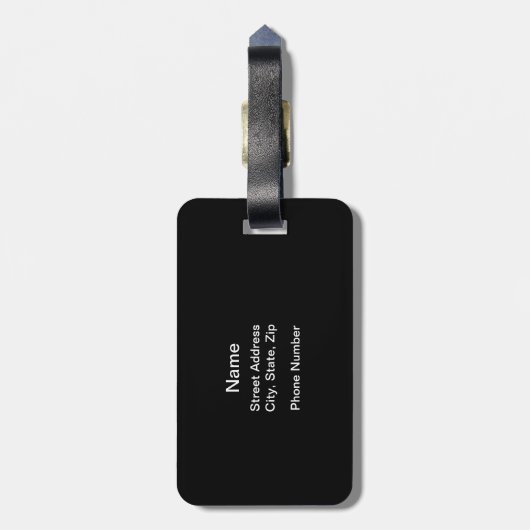 iDangle (ホッケー) ラゲッジタグ (裏面縦)