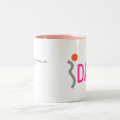 iDANZのピンクのロゴのマグ ツートーンマグカップ (中央)