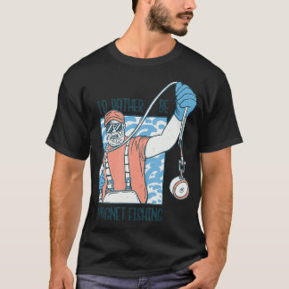 IdBeマグネット魚釣り磁気魚釣り Tシャツ