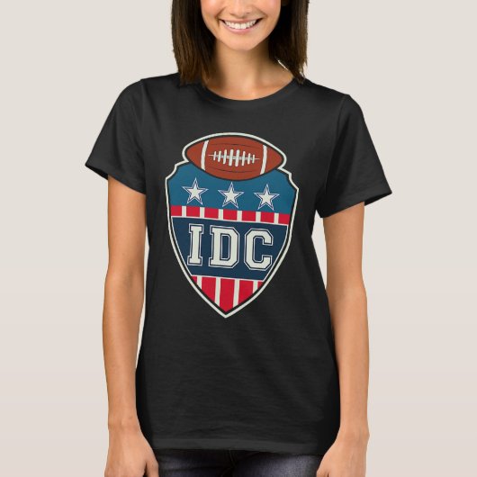 IDCアメリカンフットボールレトロ Tシャツ (正面)