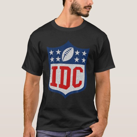 IDC American Football Iおもしろい Do not 気に Football Tシャツ (正面)